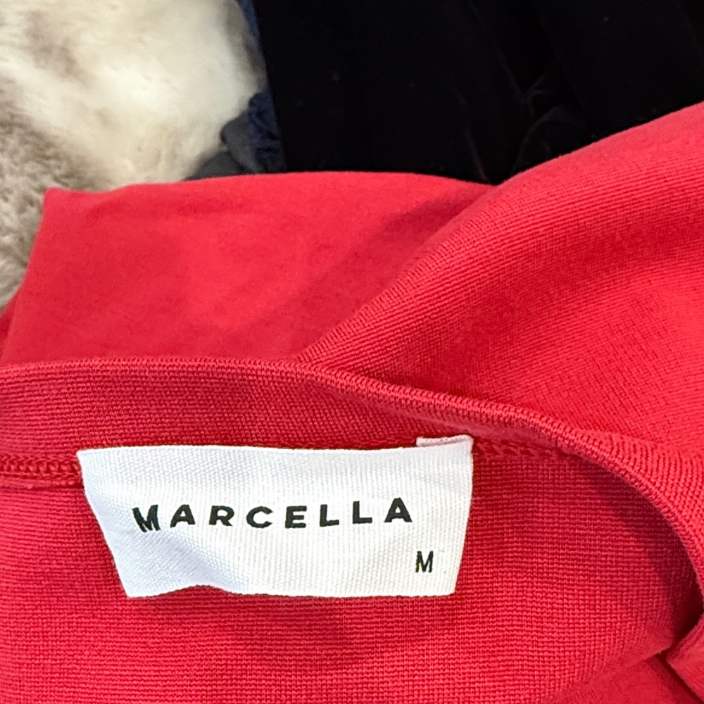 MARELLA One-Shoulder Red Dress - Picture 3 of 3